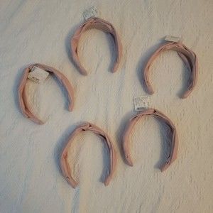Scunci X Tamera Mowry Pink Faux Leather Headband Lot Of 5 Bridesmaids Wedding